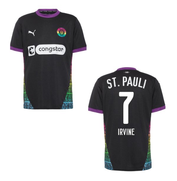 FC ST. PAULI Trikot 3rd Herren 24 / 25 - IRVINE 7 - sportiger.de