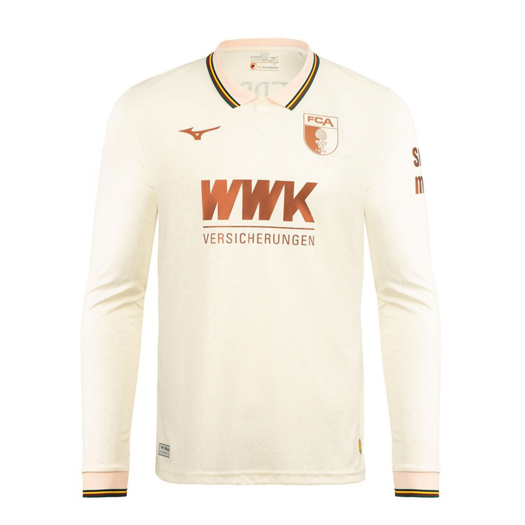 FCA FC AUGSBURG FUGGERSTADT Trikot Herren langarm creme 25 / 26 - sportiger.de