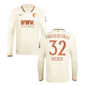 FCA FC AUGSBURG FUGGERSTADT Trikot Herren langarm creme 25 / 26 - RIEDER 32 - sportiger.de