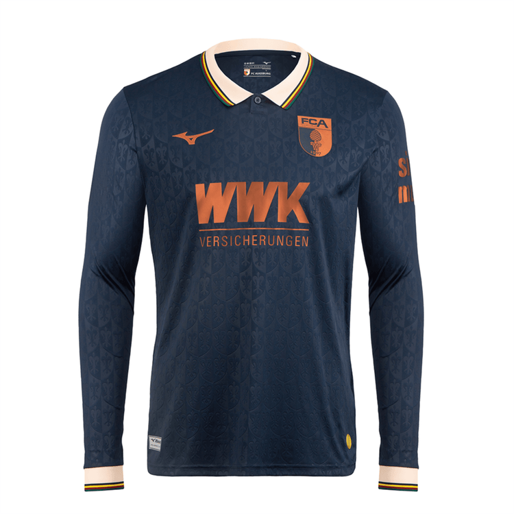 FCA FC AUGSBURG FUGGERSTADT Trikot Herren langarm dunkelblau 25 / 26 - sportiger.de