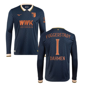 FCA FC AUGSBURG FUGGERSTADT Trikot Herren langarm dunkelblau 25 / 26 - DAHMEN 1 - sportiger.de