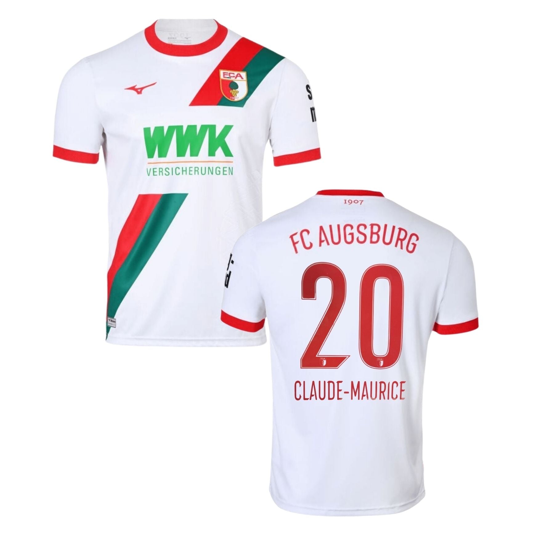 FCA FC AUGSBURG Trikot Home Herren 25 / 26 - CLAUDE - MAURICE 20 - sportiger.de