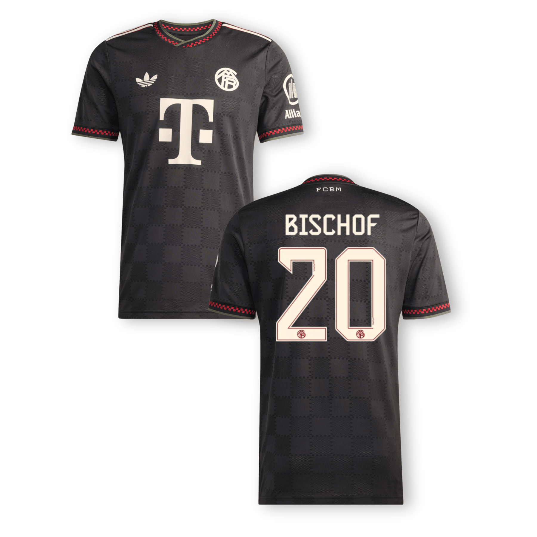 FCB FC BAYERN MÜNCHEN AUTHENTIC Trikot 3rd Herren 25 / 26 - BISCHOF 20 - sportiger.de