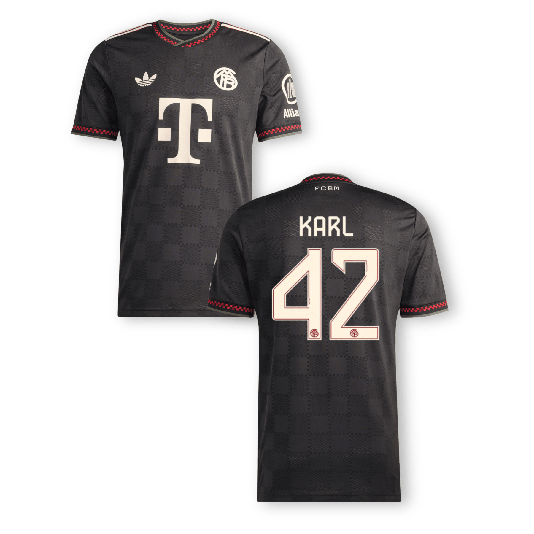 FCB FC BAYERN MÜNCHEN AUTHENTIC Trikot 3rd Herren 25 / 26 - KARL 42 - sportiger.de