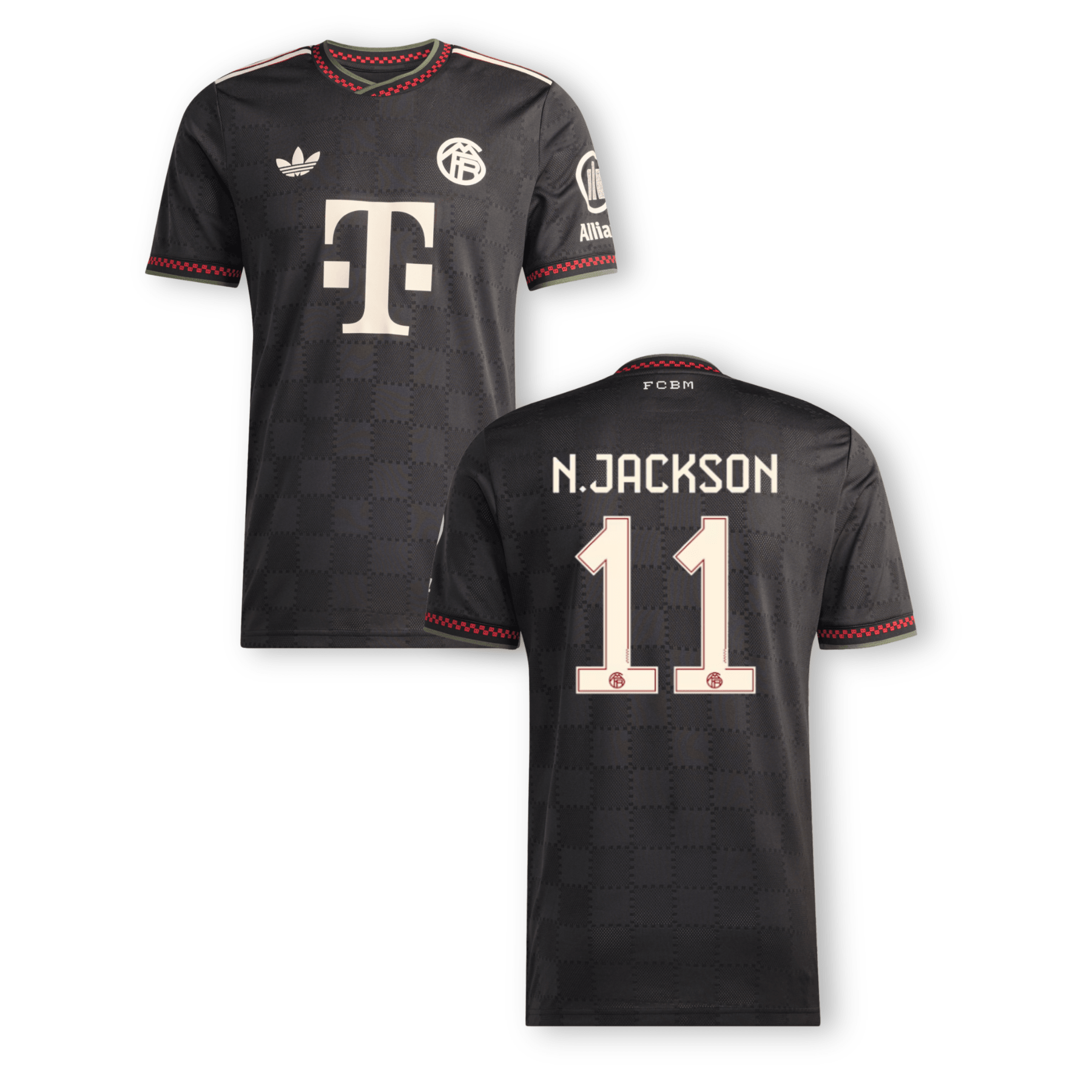 FCB FC BAYERN MÜNCHEN AUTHENTIC Trikot 3rd Herren 25 / 26 - N. JACKSON 11 - sportiger.de