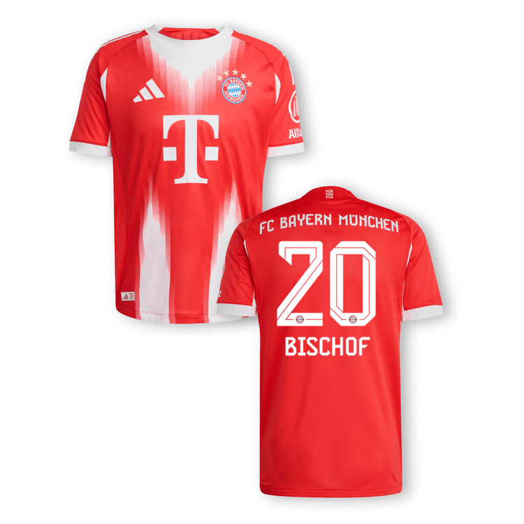 FCB FC BAYERN MÜNCHEN AUTHENTIC Trikot Home Herren 25 / 26 - BISCHOF 20 - sportiger.de