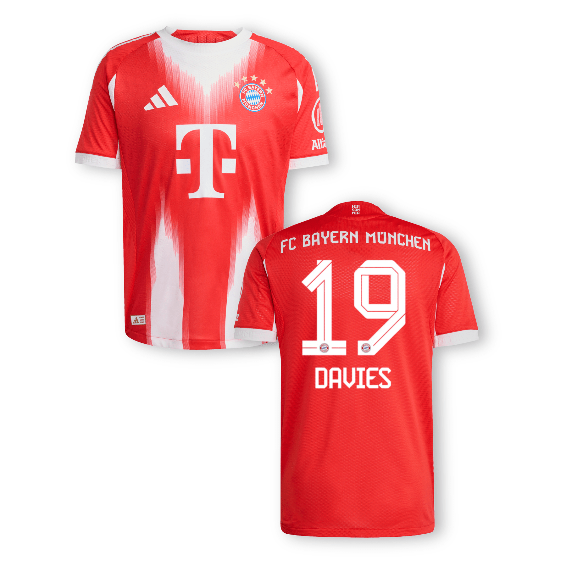 FCB FC BAYERN MÜNCHEN AUTHENTIC Trikot Home Herren 25 / 26 - DAVIES 19 - sportiger.de