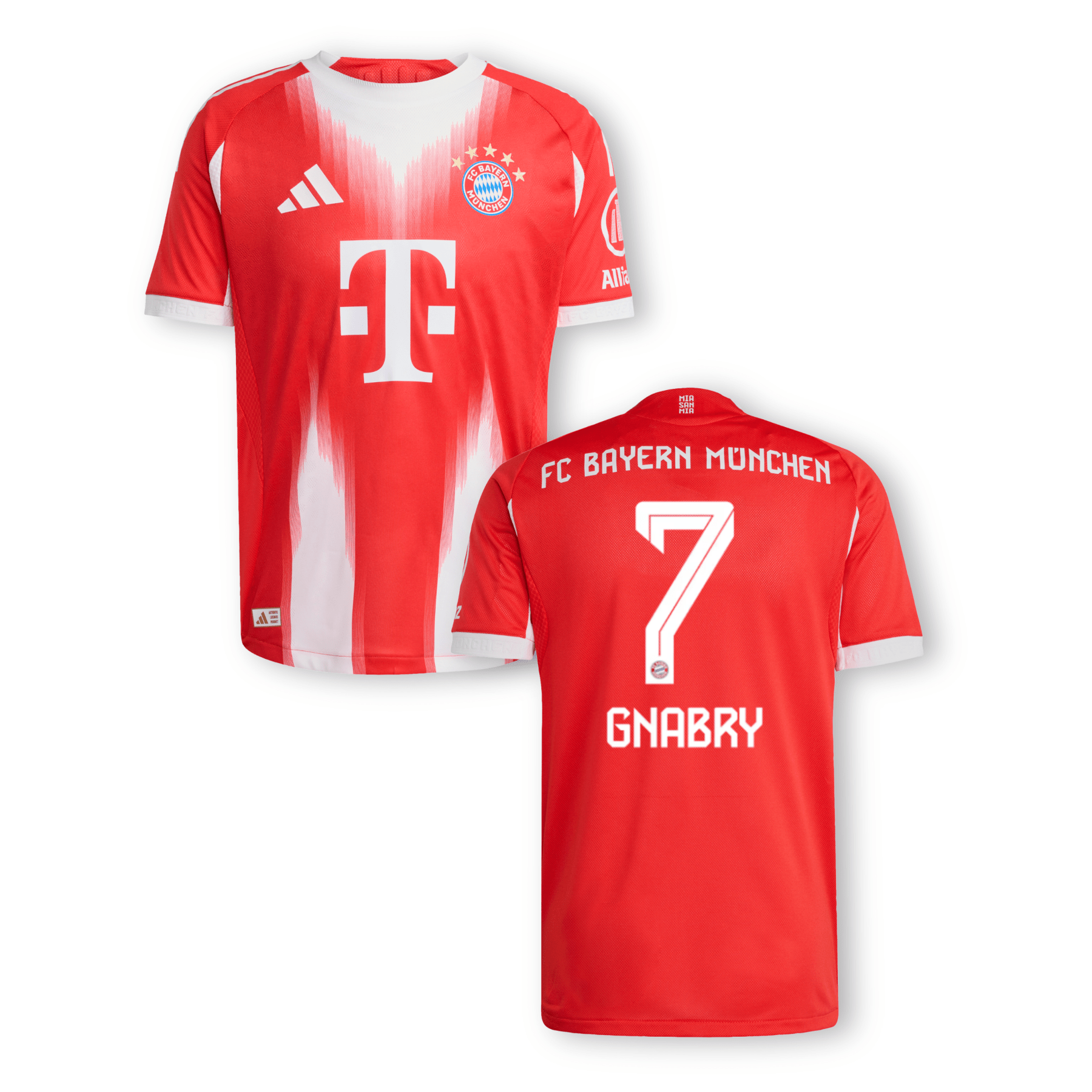 FCB FC BAYERN MÜNCHEN AUTHENTIC Trikot Home Herren 25 / 26 - GNABRY 7 - sportiger.de