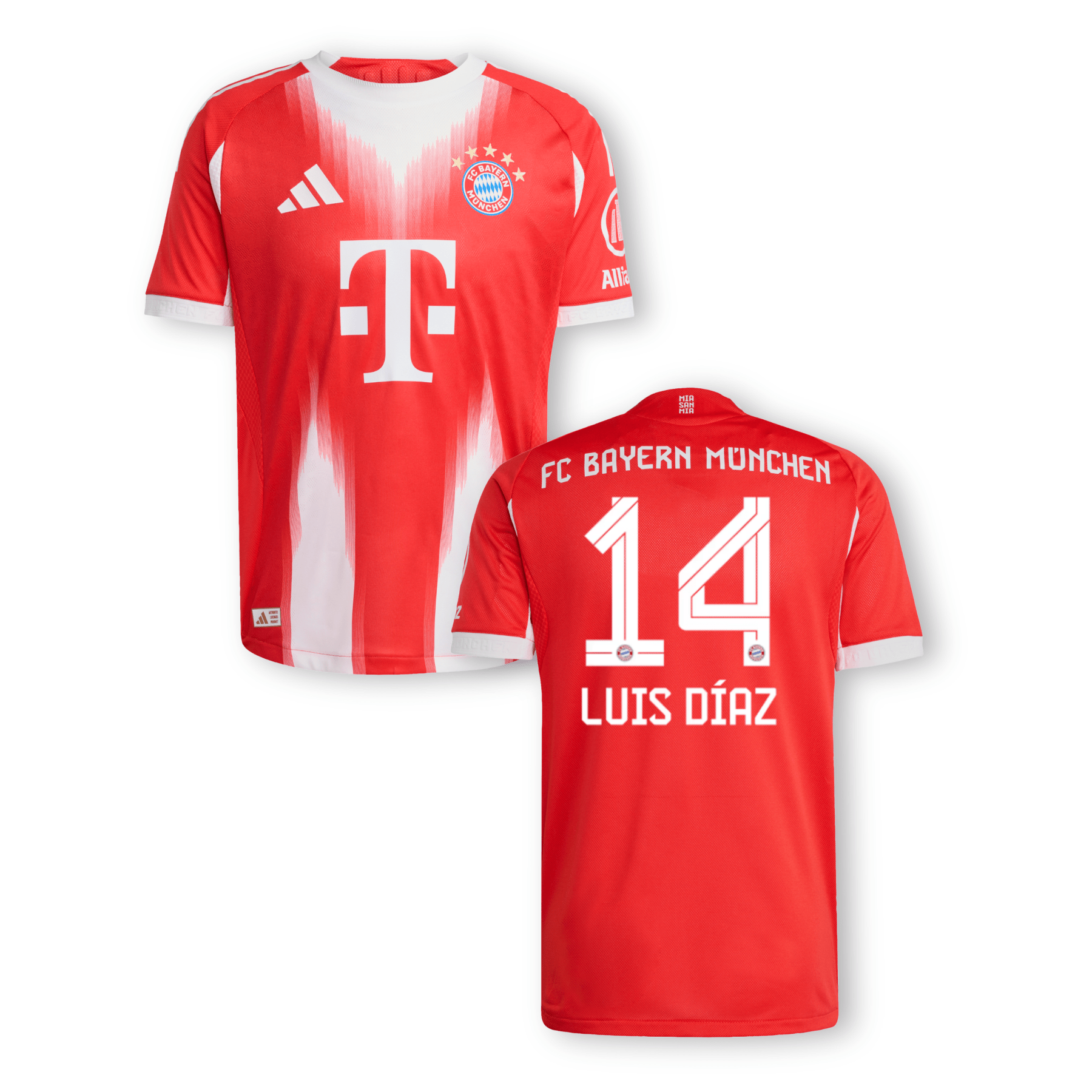 FCB FC BAYERN MÜNCHEN AUTHENTIC Trikot Home Herren 25 / 26 - LUIS DÍAZ 14 - sportiger.de