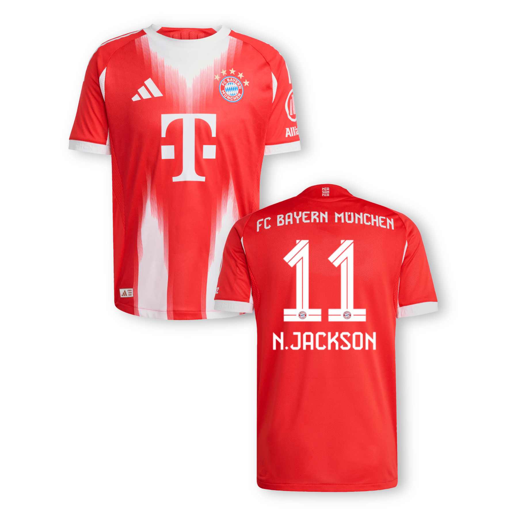 FCB FC BAYERN MÜNCHEN AUTHENTIC Trikot Home Herren 25 / 26 - N. JACKSON 11 - sportiger.de