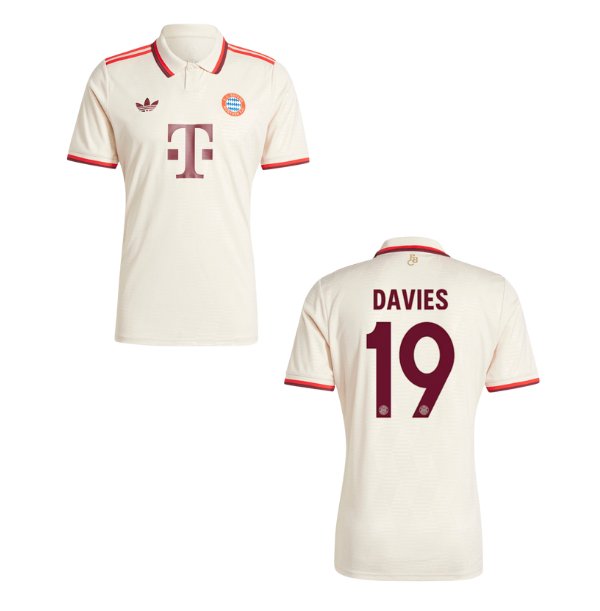 FCB FC BAYERN MÜNCHEN Trikot 3rd Frauen 24 / 25 - DAVIES 19 - sportiger.de