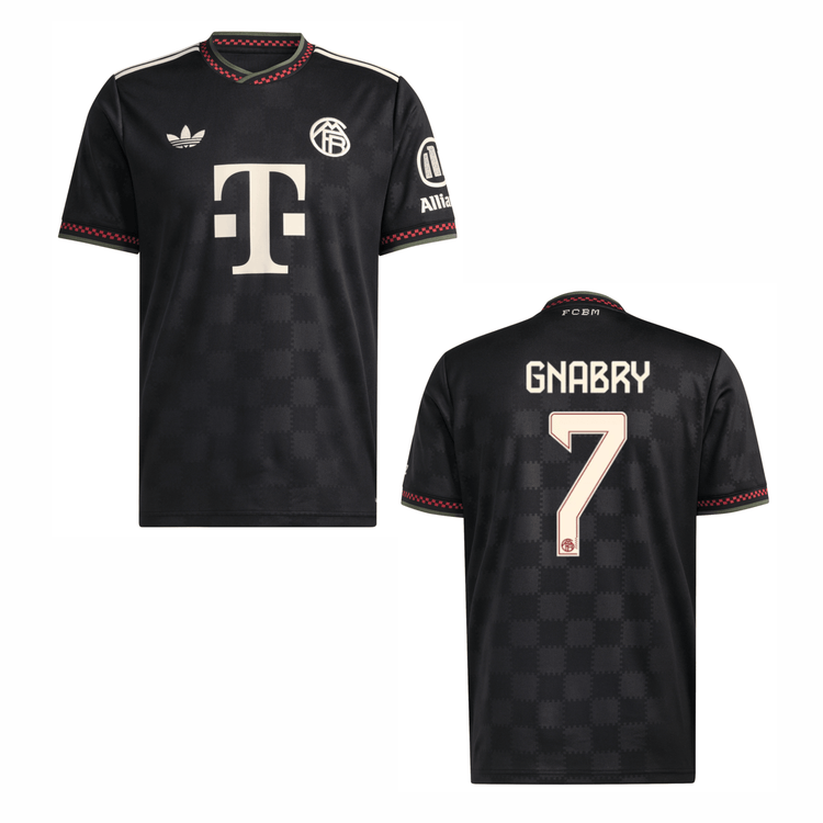 FCB FC BAYERN MÜNCHEN Trikot 3rd Kinder 25 / 26 - GNABRY 7 - sportiger.de