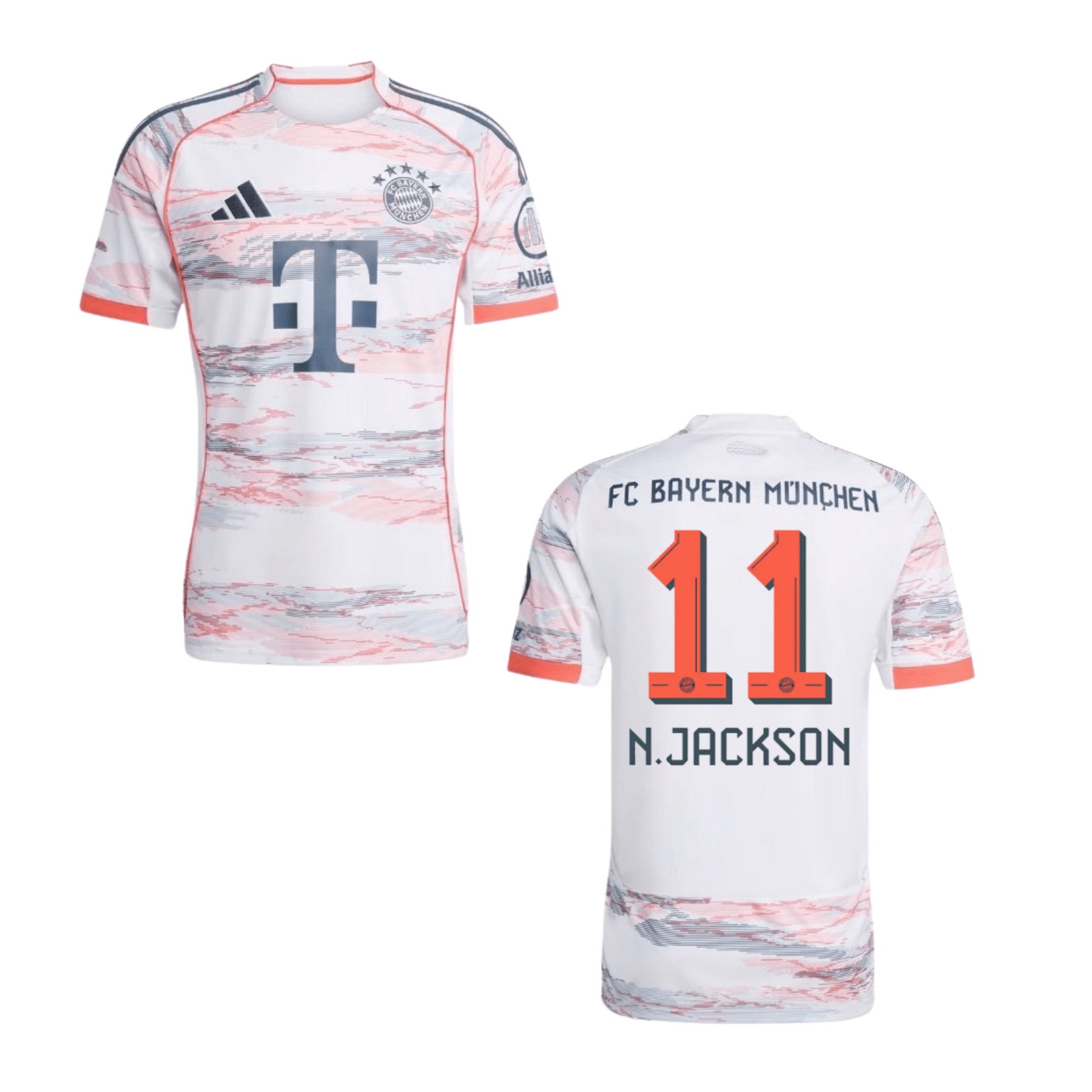 FCB FC BAYERN MÜNCHEN Trikot Away Kinder 25 / 26 - N. JACKSON 11 - sportiger.de