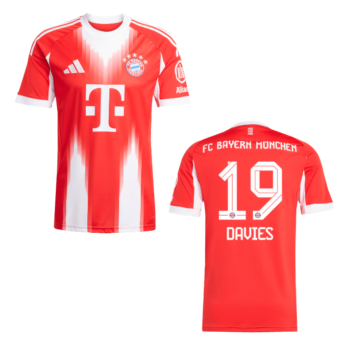 FCB FC BAYERN MÜNCHEN Trikot Home Kinder 25 / 26 - DAVIES 19 - sportiger.de