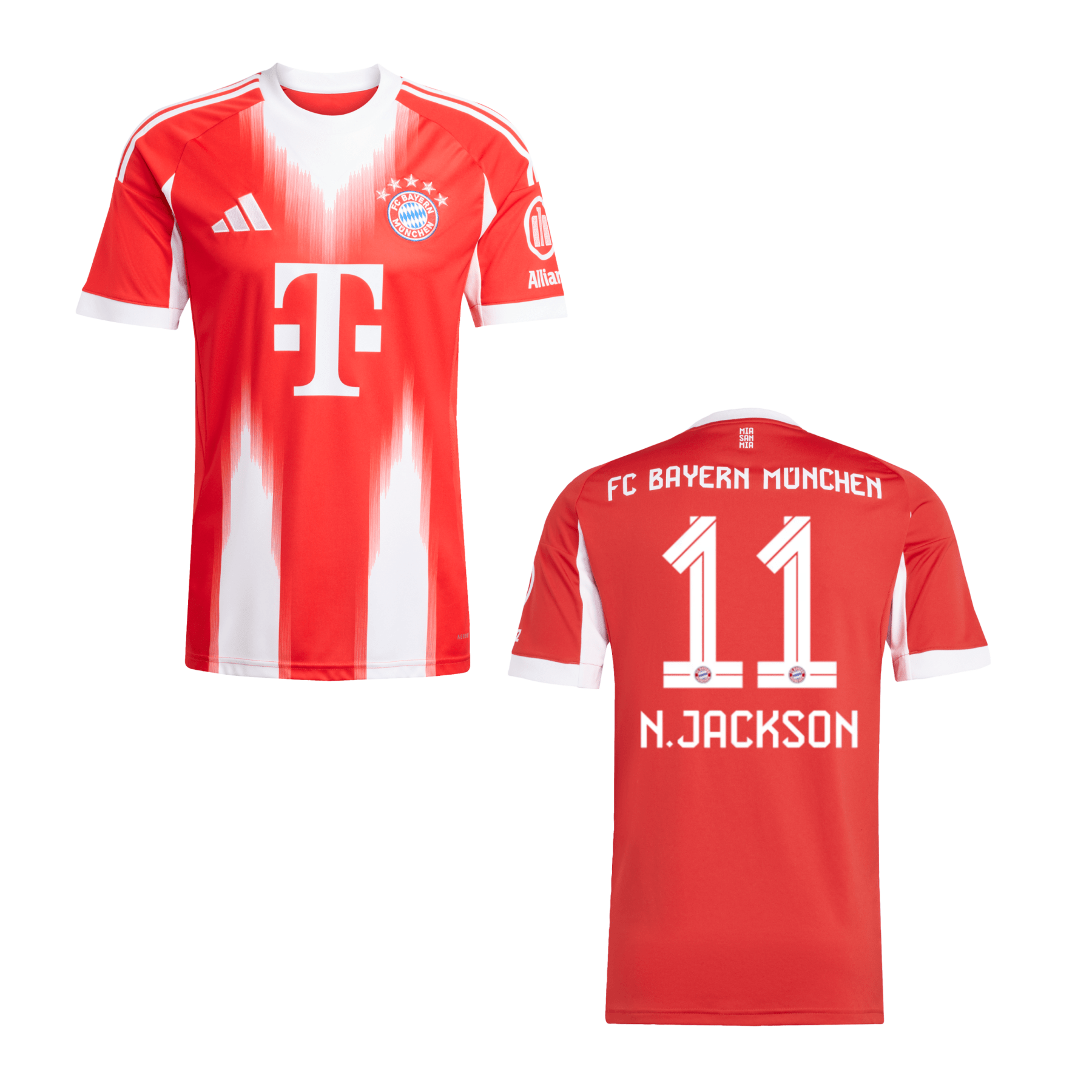FCB FC BAYERN MÜNCHEN Trikot Home Kinder 25 / 26 - N. JACKSON 11 - sportiger.de