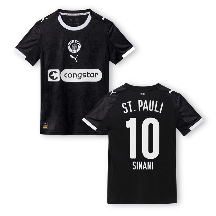 FCSP FC ST. PAULI Trikot 3rd Kinder 25 / 26 - SINANI 10 - sportiger.de