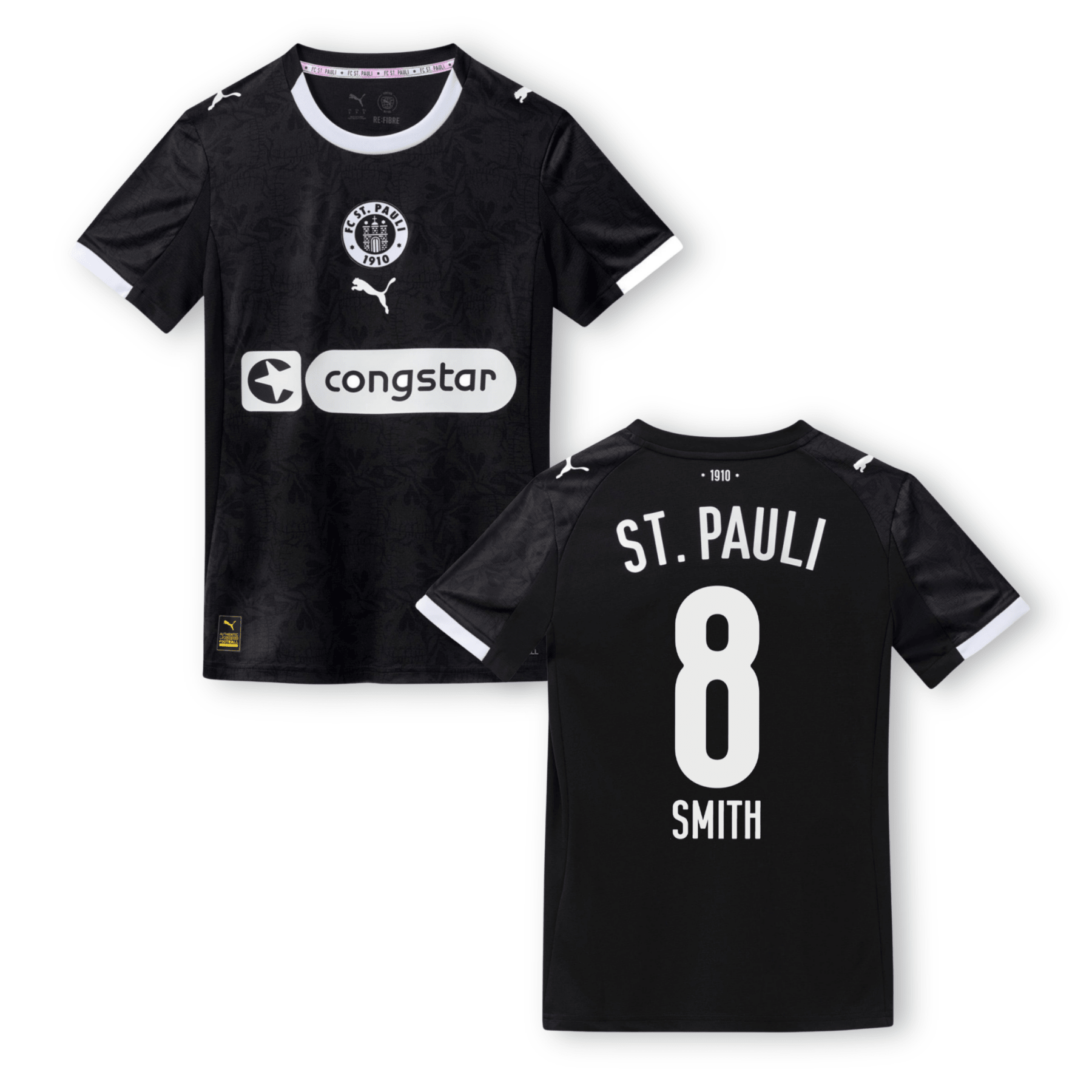 FCSP FC ST. PAULI Trikot 3rd Kinder 25 / 26 - SMITH 8 - sportiger.de