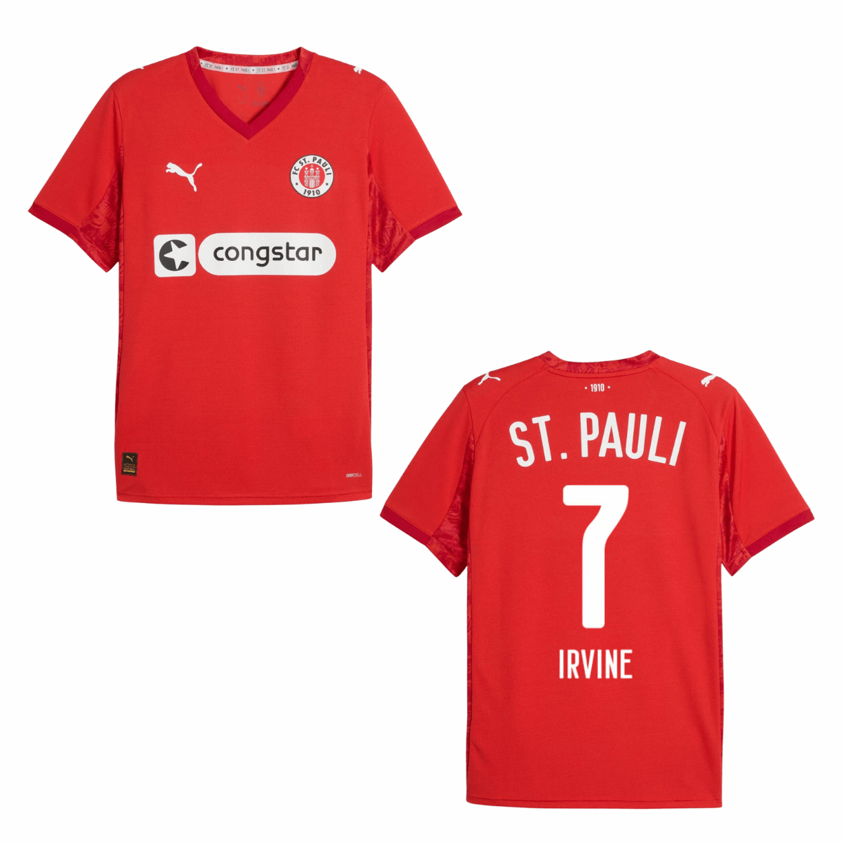 Fcsp puma FCSP FC ST. PAULI jersey 4th men 25 / 26 - IRVINE 7