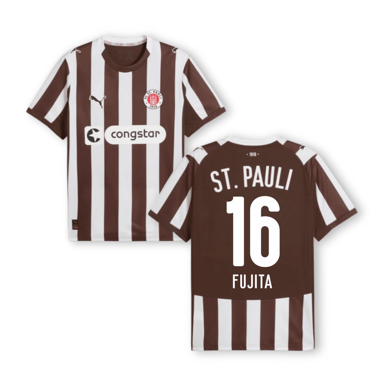 FCSP FC ST. PAULI Trikot Home Herren 25 / 26 - FUJITA 16 - sportiger.de