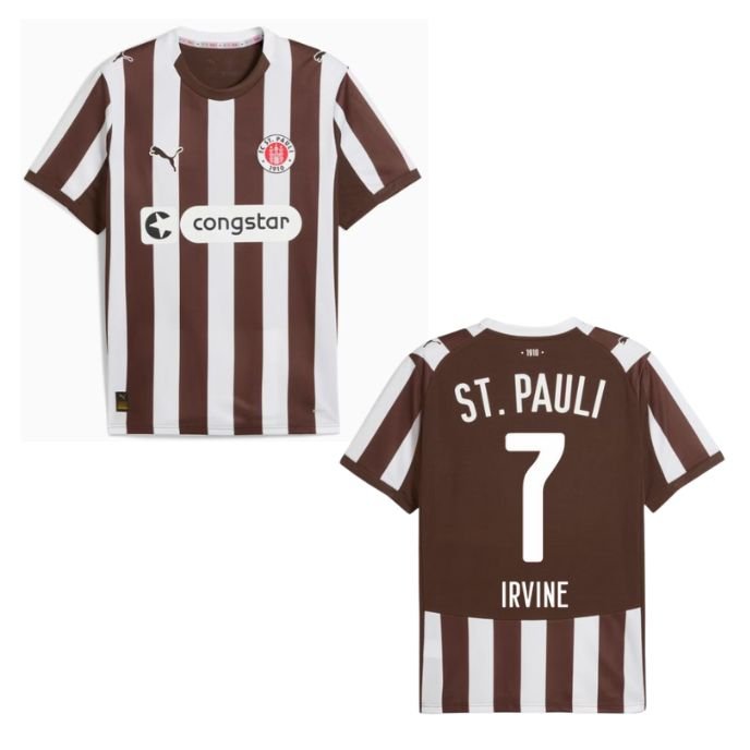 FCSP FC ST. PAULI Trikot Home Herren 25 / 26 - IRVINE 7 - sportiger.de