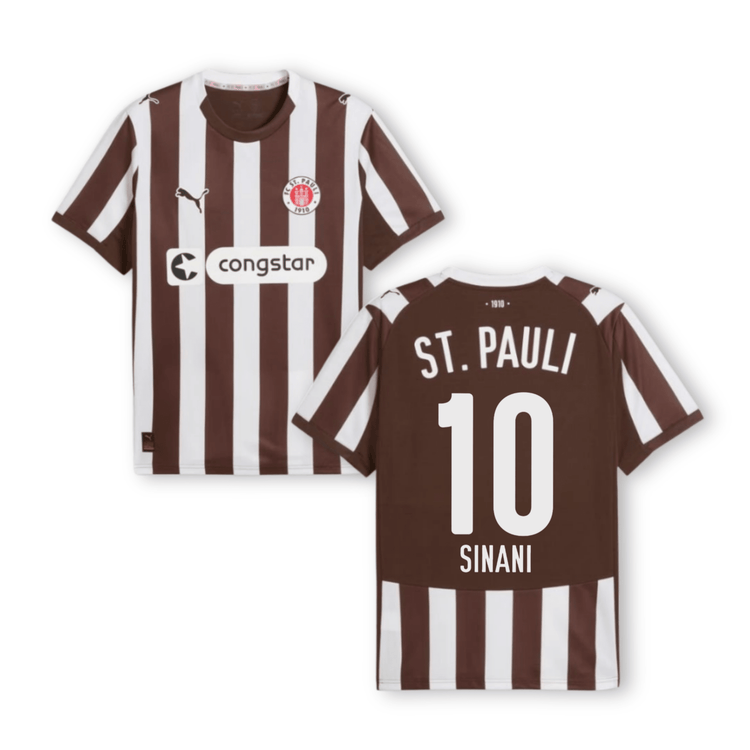 FCSP FC ST. PAULI Trikot Home Herren 25 / 26 - SINANI 10 - sportiger.de