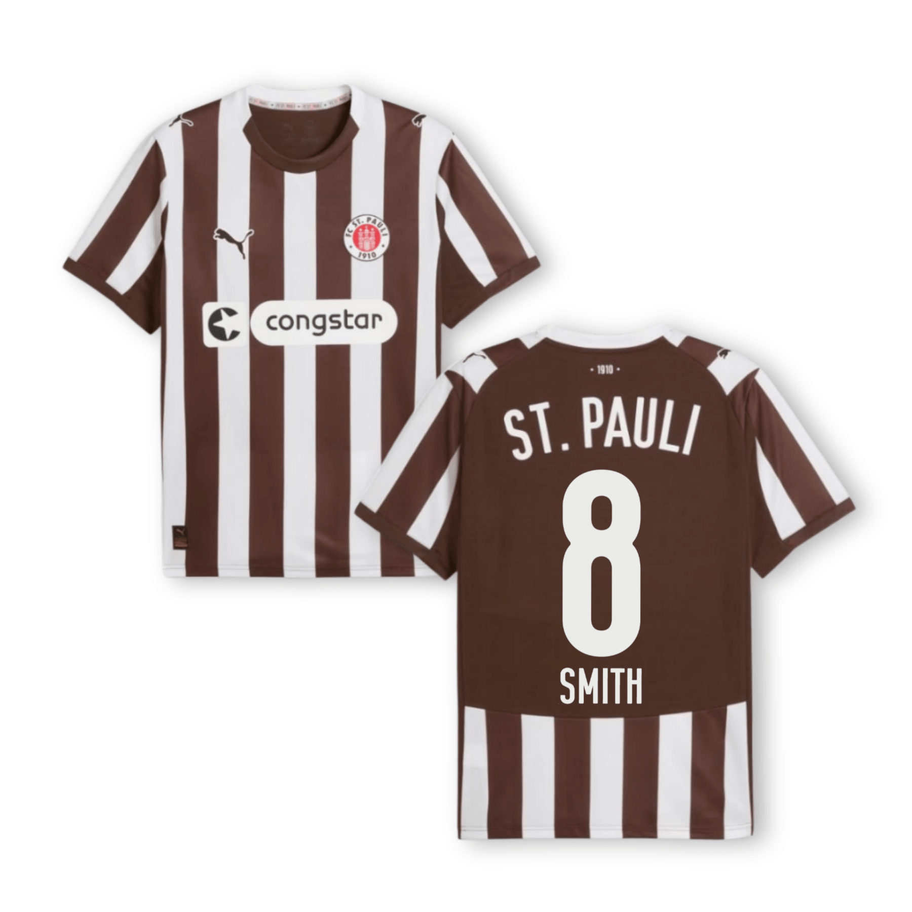 FCSP FC ST. PAULI Trikot Home Kinder 25 / 26 - SMITH 8 - sportiger.de