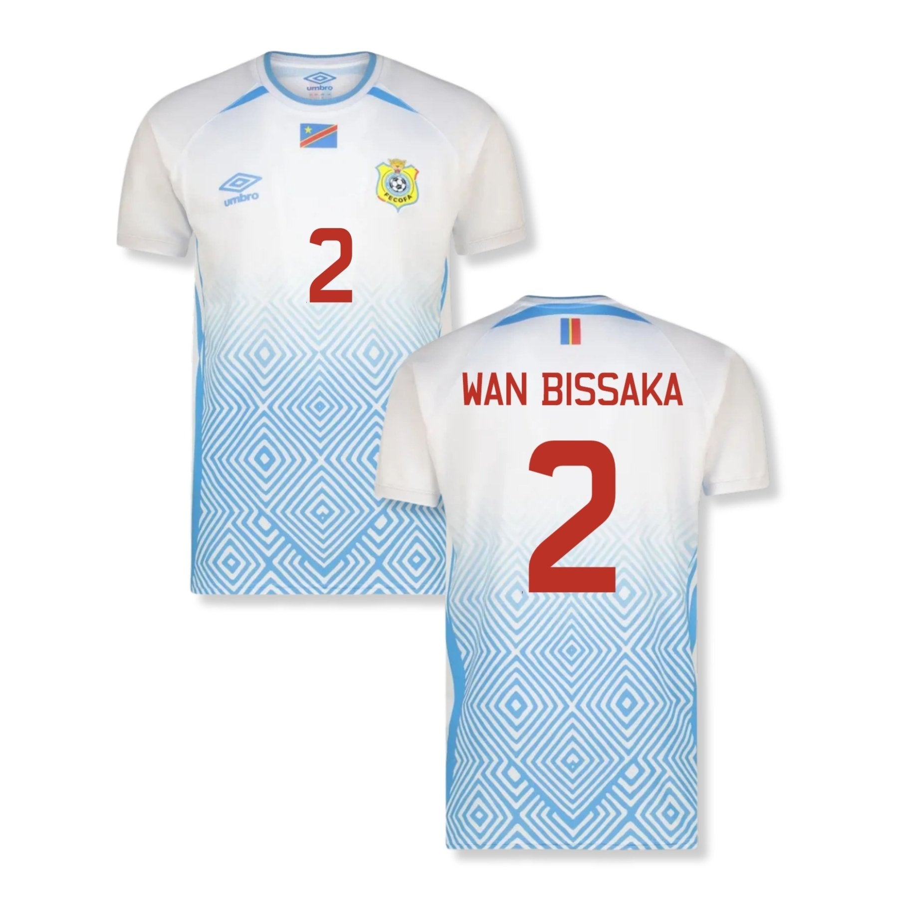 FECOFA DR KONGO Trikot Away Herren WM 2026 - WAN BISSAKA 2 (Fan-Style) - sportiger.de