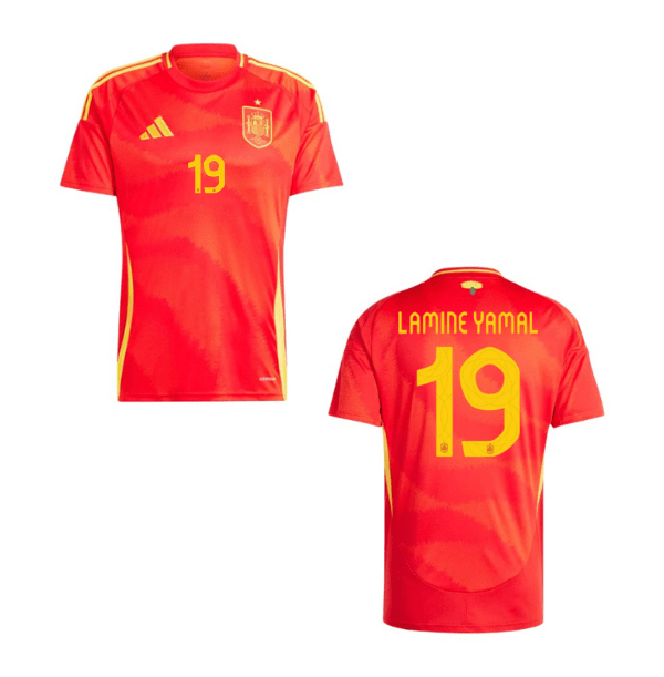 FEF SPANIEN Trikot Home Herren EURO 2024 - LAMINE YAMAL 19 - sportiger.de