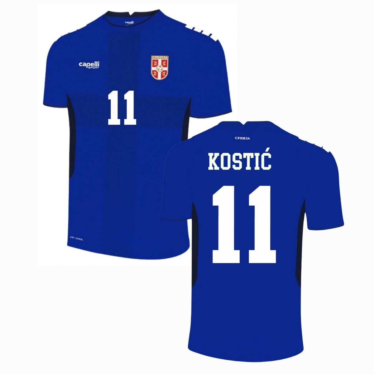 FSS SERBIEN AUTHENTIC Camiseta Local Hombre 25 / 26 - KOSTIĆ 11 (Estilo Aficionado) - sportiger.de