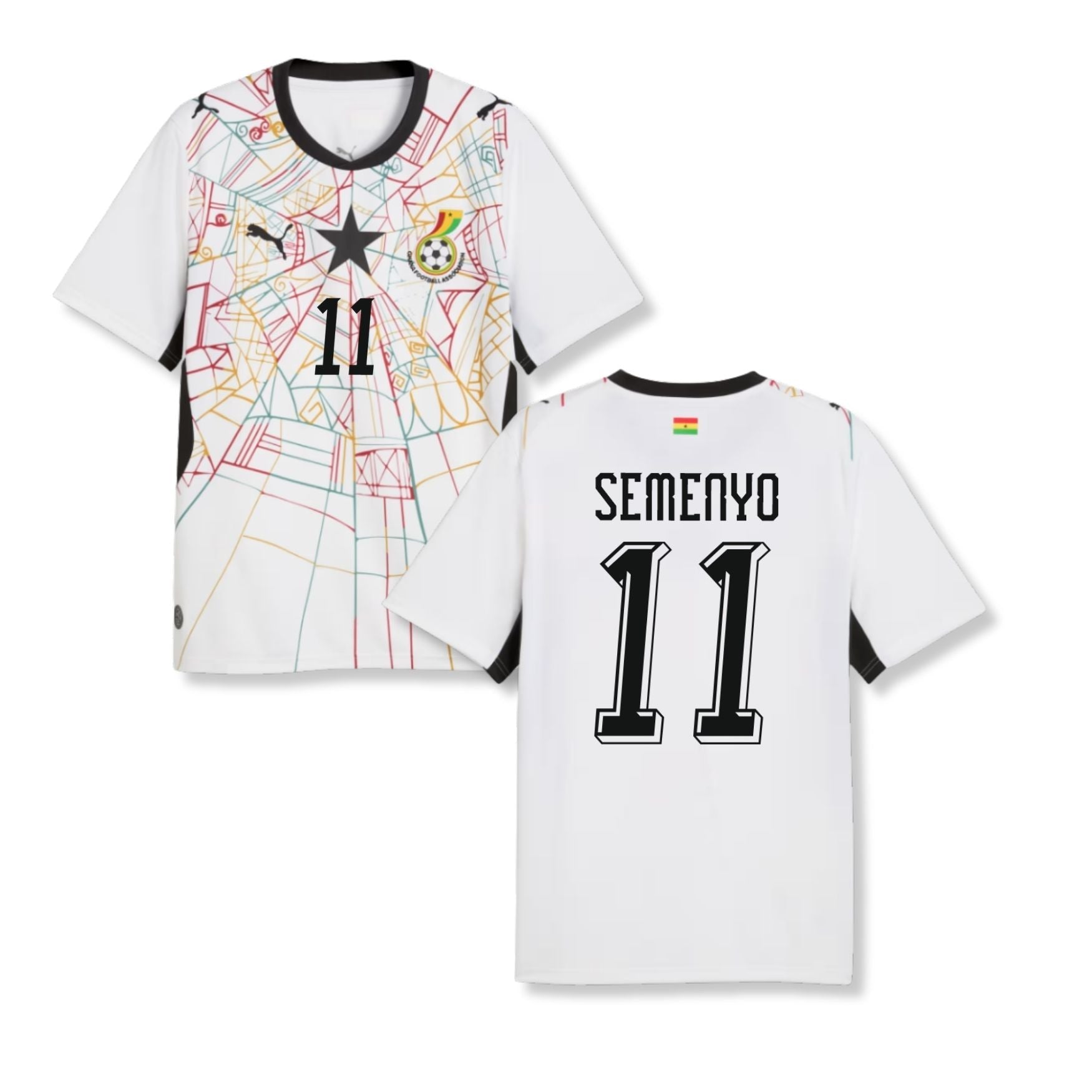 GFA GHANA Trikot Home Herren WM 2026 - SEMENYO 11 - sportiger.de
