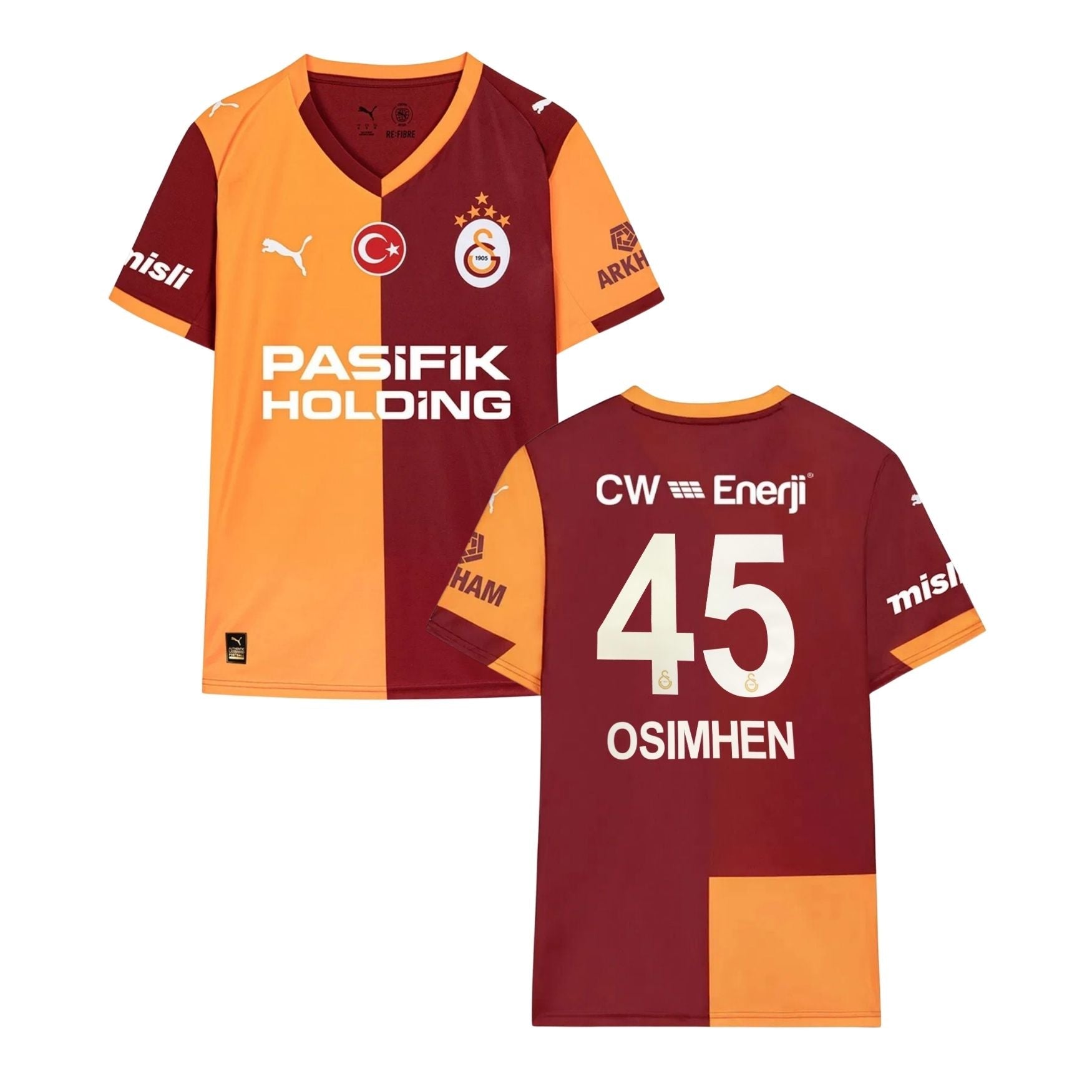 GSK GALATASARAY ISTANBUL Trikot Home Herren 25 / 26 - OSIMHEN 45 - sportiger.de
