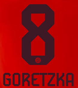 Original FC Bayern München Home Trikot-Flock - GORETZKA 8