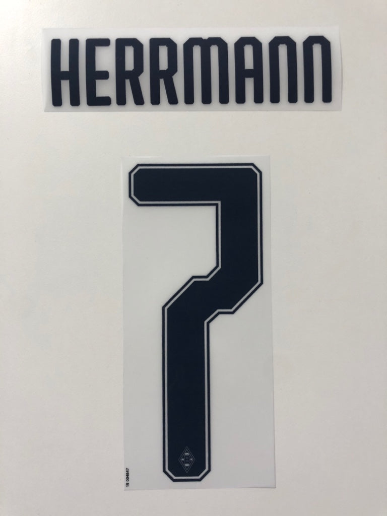 Original Borussia Mönchengladbach Trikot-Flock 20cm - HERRMANN 7