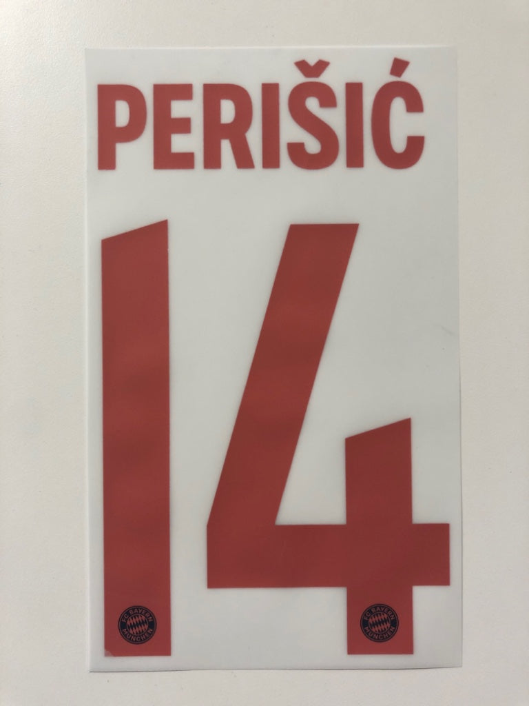 Original FC Bayern München Trikot-Flock 17cm - PERISIC 14