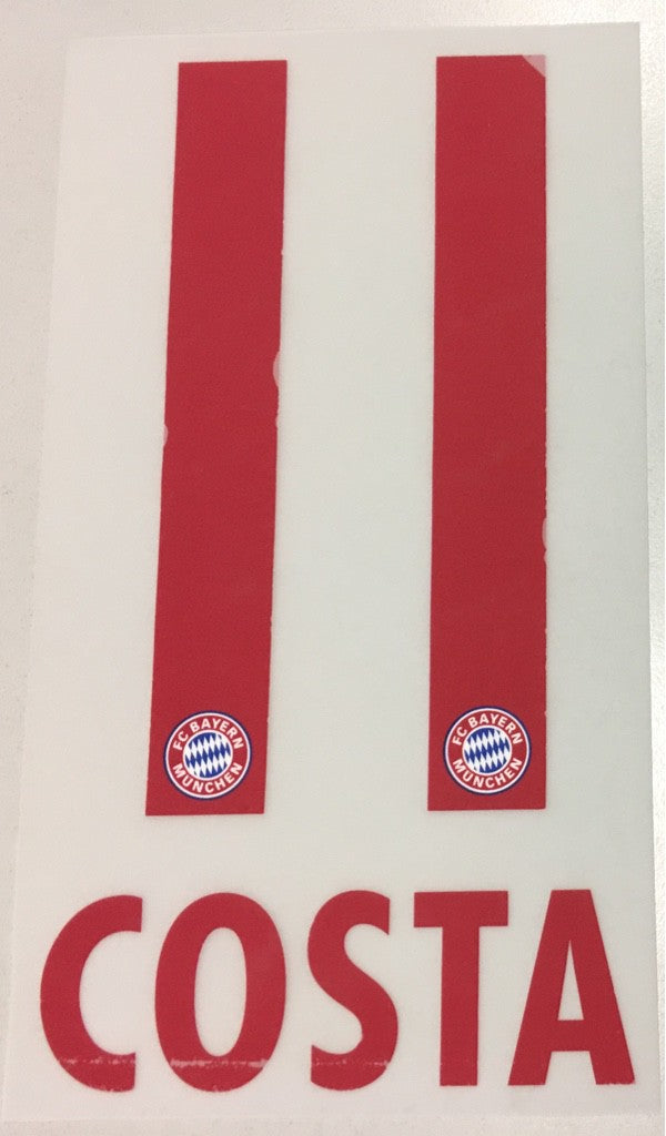 Original FC Bayern München Trikot-Flock 17cm - COSTA 11