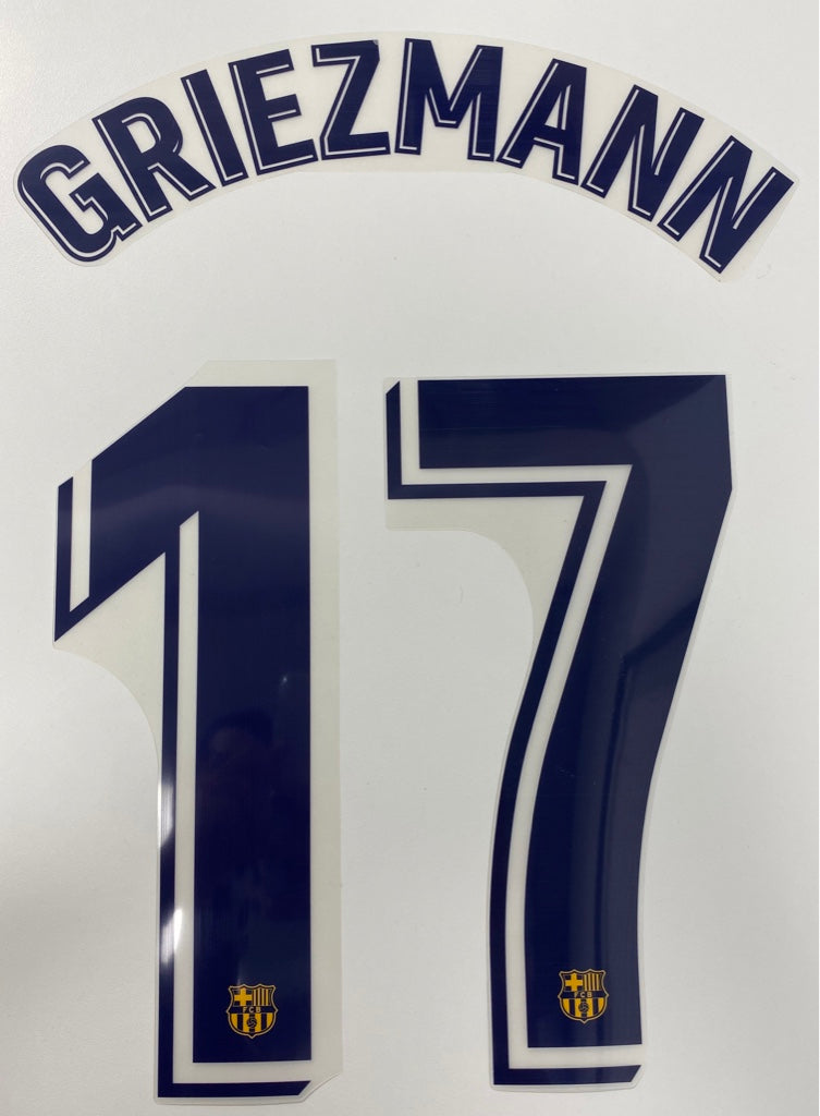 Original FC Barcelona Trikot-Flock 26cm - GRIEZMANN 17