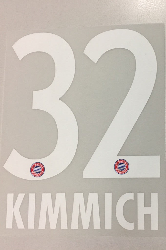 Original FC Bayern München Trikot-Flock 17cm - KIMMICH 32