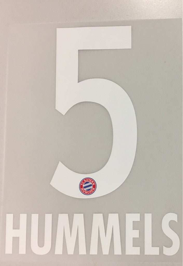 Original FC Bayern München Trikot-Flock 17cm - HUMMELS 5