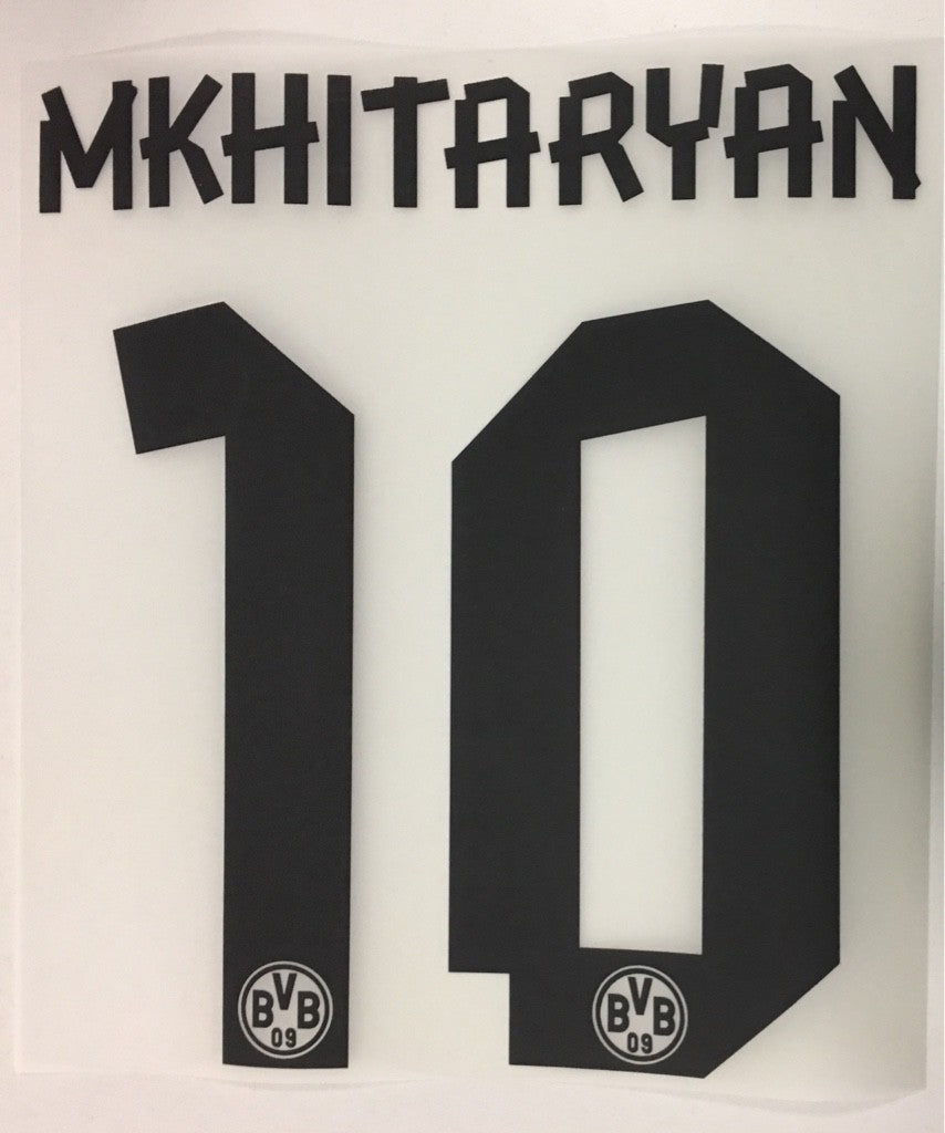 Original BVB Borussia Dortmund Trikot-Flock 17cm - MKHITARYAN 10