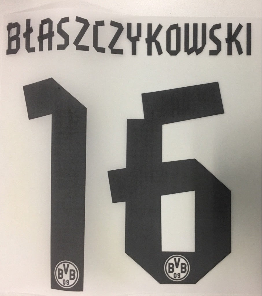 Original BVB Borussia Dortmund Trikot-Flock 17cm - BLASZCZYKOWSKI 16