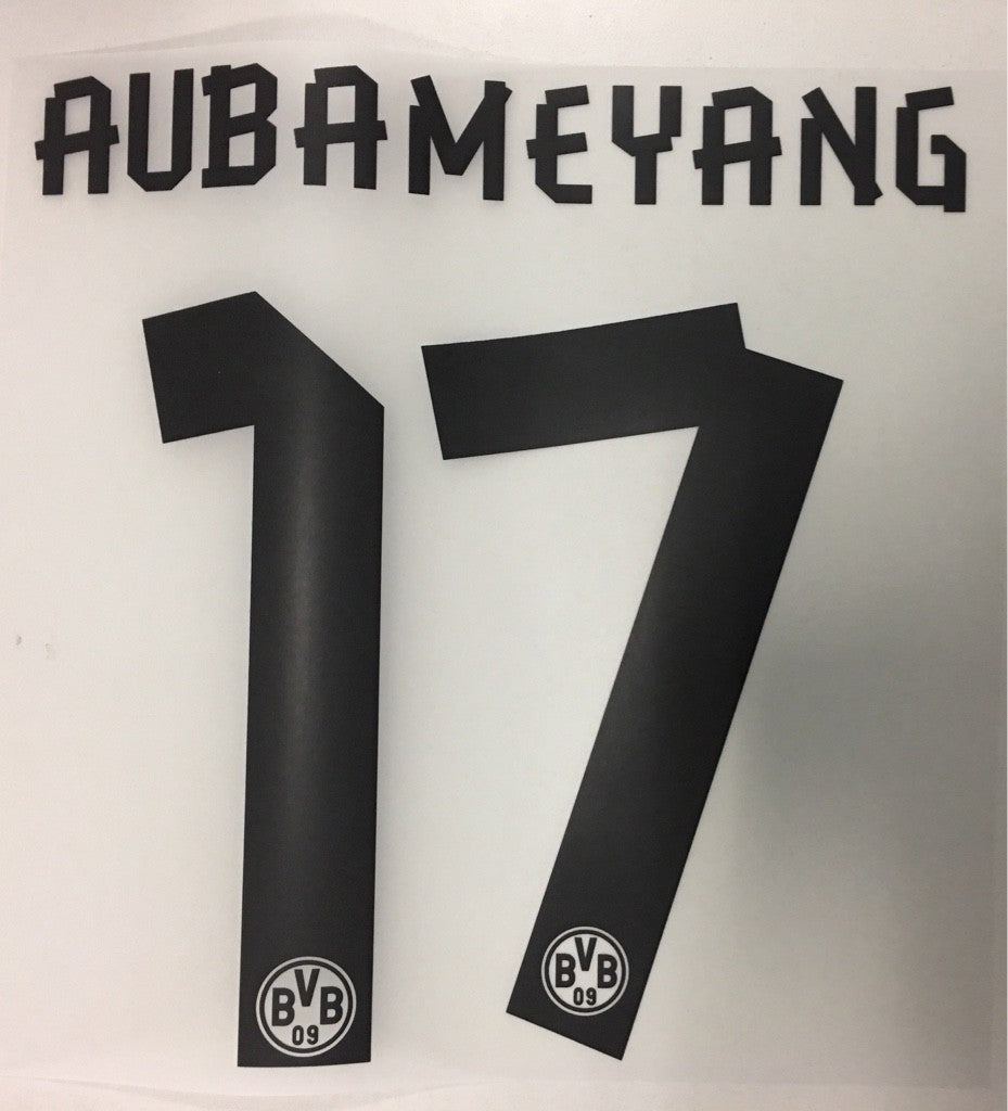 Original BVB Borussia Dortmund Trikot-Flock 17cm - AUBAMEYANG 17