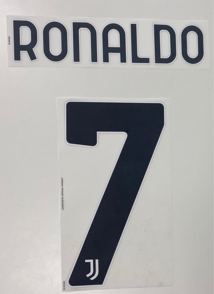 Original Juventus Turin Trikot-Flock 25cm - RONALDO 7