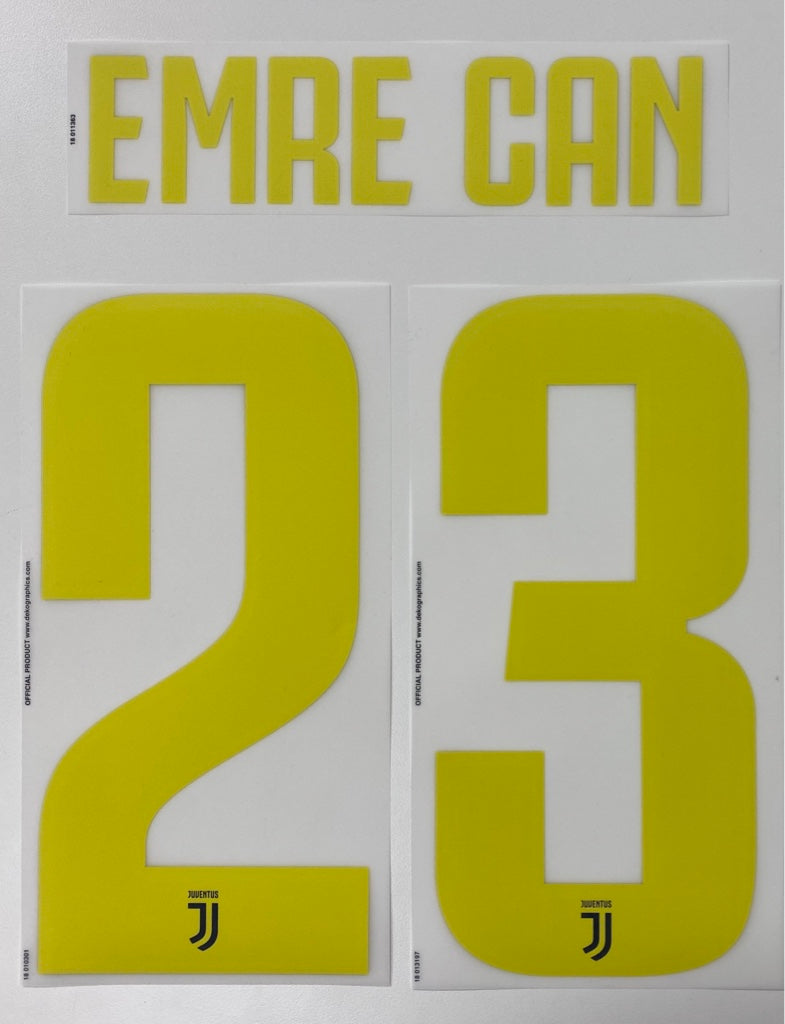 Original Juventus Turin Trikot-Flock 20cm - EMRE CAN 23