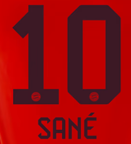 Original FC Bayern München Home Trikot-Flock - SANÉ 10