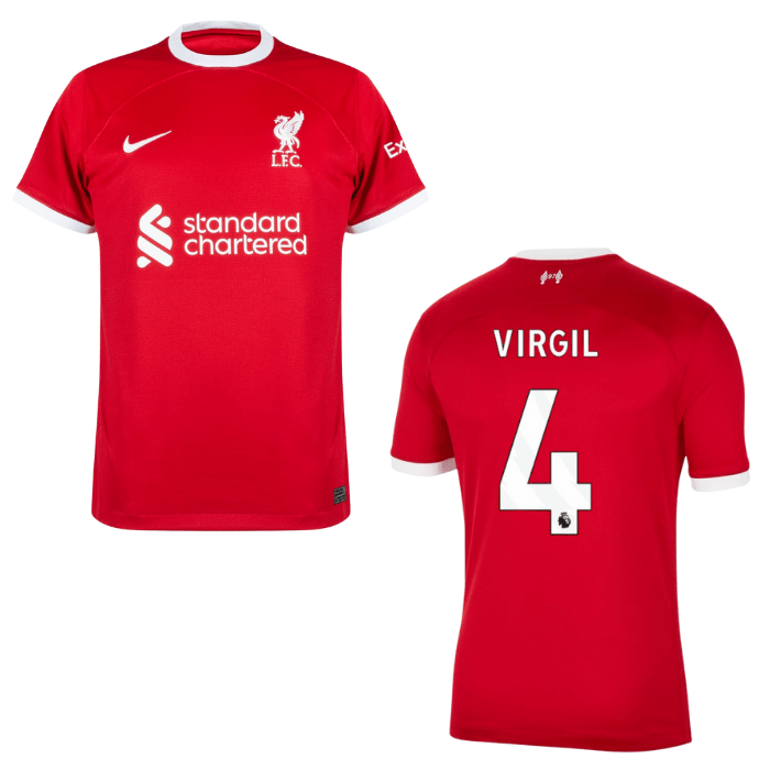 LFC FC LIVERPOOL AUTHENTIC Trikot Home Herren 23 / 24 - VIRGIL 4 - sportiger.de