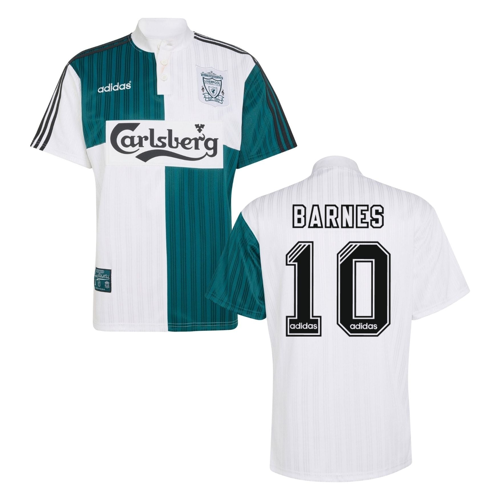 LFC FC LIVERPOOL Camiseta Away Hombre 1995 - BARNES 10 (Retro Flocado) - sportiger.de