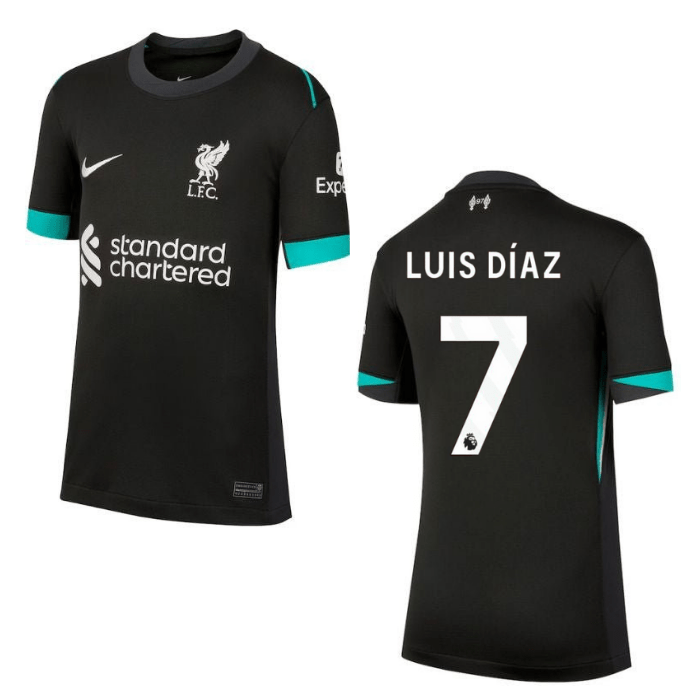 LFC FC LIVERPOOL Trikot Away Kinder 24 / 25 - LUIS DÍAZ 7 - sportiger.de