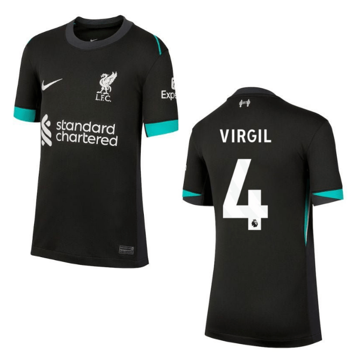 LFC FC LIVERPOOL Trikot Away Kinder 24 / 25 - VIRGIL 4 - sportiger.de