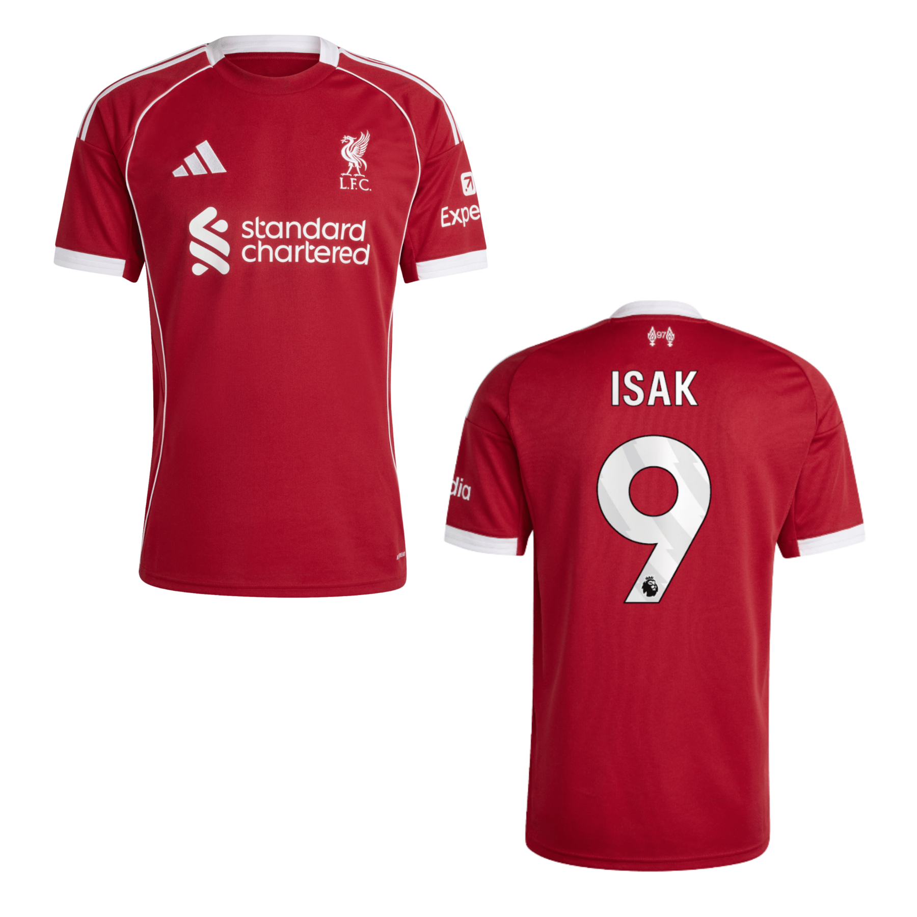 LFC FC LIVERPOOL Trikot Home Herren 25 / 26 - ISAK 9 - sportiger.de