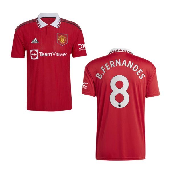 MANCHESTER UNITED AUTHENTIC Trikot Home Herren 22 / 23 - B.FERNANDES 8 - sportiger.de